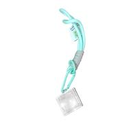 Porte-clés avec cadre transparent sur le thème de l'exploration du monde - Design moderne - Pratique - Filtre pixel - Pour amis et joueurs, bleu, taille unique