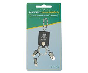 Porte-clés avec chargeur pour téléphone portable - Papa, rien ne vous manque