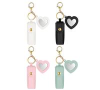Porte-clés avec crayon à lèvres, support pour pendentif à quatre sacs, organisateur de voyage avec support pour gloss à lèvres, étui portable pour rangement de maquillage | Femmes et filles