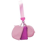 Porte-clés avec dragonne avec portefeuille, triple pochette, pochette portable zippée autour de la pièce, porte-monnaie pour femme, petit porte-monnaie mignon pour adolescente, portefeuille zippé avec