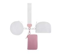 Porte-clés avec dragonne avec portefeuille, triple pochette, pochette portable zippée autour de la pièce, porte-monnaie pour femme, petit porte-monnaie mignon pour adolescente, portefeuille zippé avec