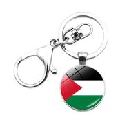Porte-clés avec drapeau de la Palestine, porte-clés de la Palestine, porte-clés avec drapeau de prière pour la paix, anneaux I Supper, national