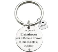 Porte clés avec Gravure Un grand Entraîneur est difficile à trouver porte clés pour la Journée des Enseignants, Cadeaux de Remerciement pour Entraîneurs, Formateurs, Enseignants