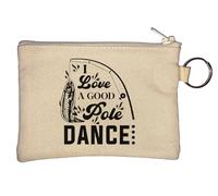 Porte-clés avec inscription « I Love A Good Pole Dance » - Beige