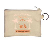 Porte-clés avec inscription « You'll Never Forget The Good Old Days of Riding Your Scooter » - Beige