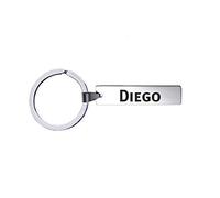 Porte-clés avec Nom - Diego - Acier inoxydable, silverl