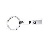 Porte-clés avec nom - Kiki - Acier inoxydable, silverl