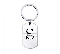 Porte-clés avec Nom - Simon - Acier inoxydable, silverl