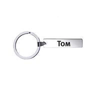 Porte-clés avec nom - Tom - Acier inoxydable, silverl
