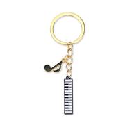 Porte-clés avec notes de notes et touches de piano, porte-bonheur pour les amateurs de musique, idéal comme cadeau personnalisé pour les femmes, pour la rentrée des classes, Noël ou comme cadeau