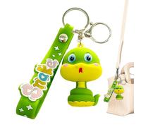 Porte-clés avec pendentif en forme de serpent, porte-clés serpent en forme de dessin animé, pendentif pour sac à dos avec animaux 3D Cartoon - porte-clés avec pendentif porte-bonheur 'année du serpent