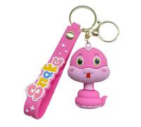 Porte-clés avec pendentif en forme de serpent, porte-clés serpent en forme de dessin animé, pendentif pour sac à dos avec animaux 3D Cartoon - porte-clés avec pendentif porte-bonheur 'année du serpent