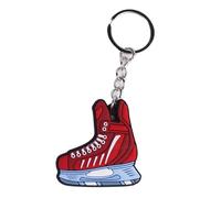 Porte-clés avec pendentif hockey sur glace de dessin animé - Tendance - Simple - Pour sports d'hiver - Porte-clés décoratif pour sac à main, sac à main, voiture, porte-clés pour filles, femmes, petit