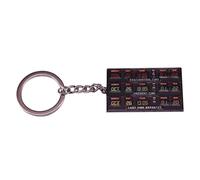 Porte-clés avec pendentif machine à remonter le temps, film de science-fiction Retour vers et l'avenir Porte-clés pendentif pour bijoux cadeaux, 1 couleur, taille unique
