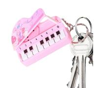Porte-clés avec pendentif piano - Breloque clavier, mini porte-clés musical, ornement portable, durable | Sac à dos de voiture, accessoire cadeau pour le transport quotidien, expression musicale