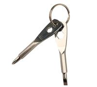 Porte-clés avec petit tournevis, ensemble de tournevis avec porte-clés, tournevis de voyage 4 en 1 Tournevis portable Gadgets de porte-clés polyvalents. Outil porte-clés pour D