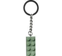 Porte-clés avec pierre 2x4 vert sable