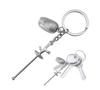 Porte-clés Avec Sabre Porte-clés En Métal Avec Pendentif Home Decor Products Porte-clés Antirouille Pour Le Travail, Le Camping, L'école, Les Voyages, Porte-clés D'esc-rime