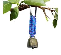 Porte-clés avec sangle de mousqueton, porte-clés en corde avec mousqueton, cloches d'avertissement d'ours super bruyantes, cloche d'ours super bruyante pour sécurité, randonnée, aventure en plein air