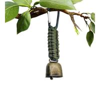 Porte-clés avec sangle de ,Porte-clés en corde avec , cloches d'avertissement d'ours super bruyantes, porte-clés d'alpinisme avec sangle tressée, décoration rétro pour sécurité