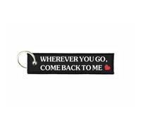 Porte Cles Aviation Keychain Wherever You Go Come Back To Me