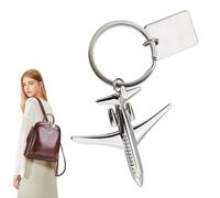 Porte-clés avion de chasse - Porte-clés en métal en d'avion gravé | Porte-clés unique et pour fête, voyage, voyageurs