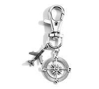 Porte-clés Avion Pendentif Décoration Avion pour Cadeau de Voyage, Cadeaux de Fin d'Année Sabbatique, Porte-bonheur de Voyage, Porte-clés Cadeau Femme Anniversaire