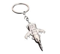 Porte-Clés Avion - Porte-clés d'Avion de Chasse en Simulation 3D,Porte-Clés Décoratif Cadeau pour Passionnés d'Aviation et Pilotes Anniversaire Noël