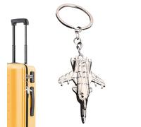 Porte-Clés Avion - Système Anti-Perte,Porte-Clés 3D Cadeau Anniversaire Noël Diplôme Pour Pilote Passionné Aviation Accessoire Sac à Dos