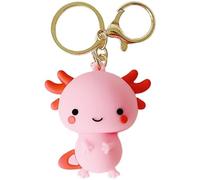 Porte-clés Axolotl en PVC, Mignon Kawaii, pour Femmes, Filles, Sacs À Dos, Sacs À Main, Téléphones, Clés De Voiture