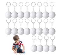 Porte-clés Balle De Golf - Porte-clés De Golf Cadeaux De Fête | Porte-clés Balle De Golf 20 Pièces | Porte-clés Balle De Golf Blanche | Porte-clés Golfeur | Ensemble De Porte-clés Décoratifs | Accesso