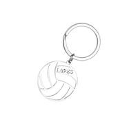 Porte-clés ballon, breloque de sac à dos de sport, porte-clés créatif creux avec motif de lettre anglaise pour sac à dos, sac, portefeuille, b, Siehe Beschreibung