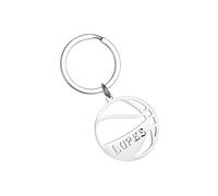 Porte-clés ballon, breloque de sac à dos de sport, porte-clés créatif creux avec motif de lettre anglaise pour sac à dos, sac, portefeuille, a, Siehe Beschreibung