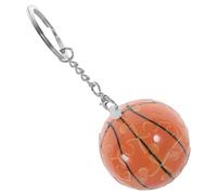 Porte-clés Ballon de Sport Créatif en Plastique Marron | Décoratif, Léger et Facile à Transporter, Accessoire Puzzle, Pendentif pour Clés, Style Délicat