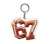 Porte-clés ballon de sport, ornement en acrylique 2D, 9 x 9 x 1 cm, ensemble de breloques pour sac, portefeuille, design léger, pour cartable, fête d'anniversaire, concours, sacs à friandises, style d