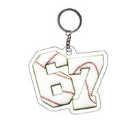 Porte-clés ballon de sport, ornement en acrylique 2D, 9 x 9 x 1 cm, ensemble de breloques pour sac, portefeuille, design léger, pour cartable, fête d'anniversaire, concours, sacs à friandises, Style A