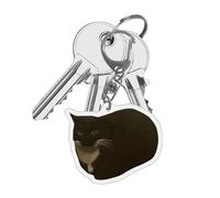 Porte-clés banane | Pendentif clé chat qui pleure en forme de fruit unisexe,Chaîne de téléphone portable acrylique 2D créative drôle avec lanière pour portefeuille de sac à main, décoration de sac d'é