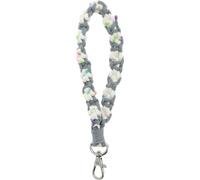 Porte-Clés Bande, Pendentif De Clé, Porte-Clés Bohème, Porte-Clés De Poignet, Porte-Clés Tissé Mignon Pour Femmes, Gris