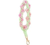 Porte-Clés Bandeau, Pendentif De Clé à Fleurs Dégradées, Porte-Clés Bohème, Porte-Clés De Poignet, Porte-Clés Exquis En Macramé Pour Femmes, Vert