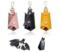 Porte-clés Batman, 3 pièces porte-clés Bat man, porte-clés cuir PU, porte-clés voiture, sac à clés chauve-souris, sac à clés voiture portable pour hommes femmes Porte-clés Bat man