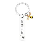 Porte-clés Bée Happy - Porte-clés En Forme D'abeille, Porte-clés En Forme D'abeille, Porte-clés En Forme D'abeille, Adorable Accessoire De Porte-clés En Forme D'abeille, Porte-clés Unique En Forme D'a