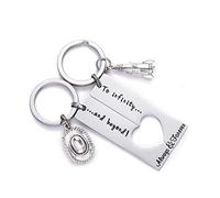 Porte-clés Best Friend to Infinity and Beyond Couple Porte-clés to Infinity and Beyond, Ensemble de porte-clés To Infinity and Beyond, 1/2 inch by 2 inches