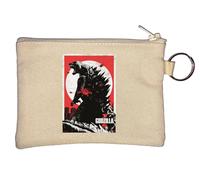 Porte-clés Big Monster Destroying City Japan Monsters Movie Poster Art Porte-monnaie Beige