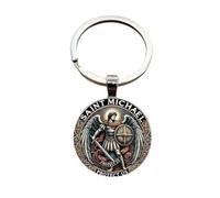 Porte-clés, bijou de sac archange saint Mickael Michel.