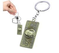 Porte-clés billet de cent dollars, porte-clés de voiture, porte-clés sac à dos, porte-clés dollar, porte-clés, pendentif de sac à main, clé créative, b, Siehe Beschreibung