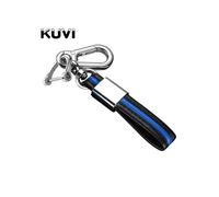 (Porte-clés bleu) Étui en cuir + TPU pour clé de voiture BMW Série 5 7 G11 G12 G30 G31 G32 i8 I12 I15 G01 X3 G02