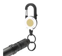 Porte-clés - Bobine de porte-badge rétractable, à verrouillage magnétique avec conception anti-chute sécurisée, fonction de rétraction d'extension lisse, idéal pour l'accès à l'identité de