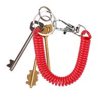 Porte-clés Bobine | Longe à Bobine Longue,Lanière de Bobine en Spirale Longue, Porte-clés Anti-Perte pour élastique, Taille réglable Flexible de