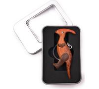 Porte-clés bois dino dinosaure bras courts vertébré agricole préhistoire pendentif en boîte cadeau