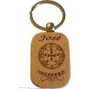 Porte clés bois escudo portugal forme GI